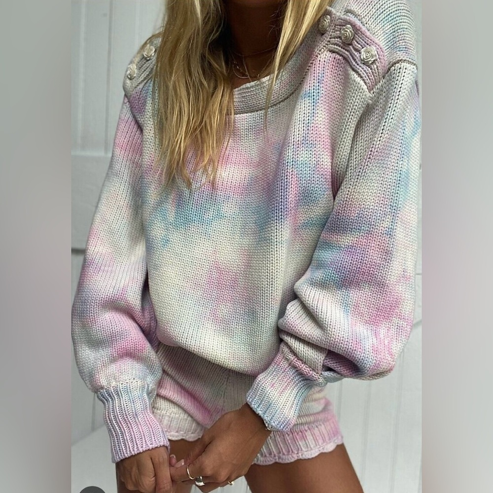 LOVESHACKFANCY TIE DYE SWEATER